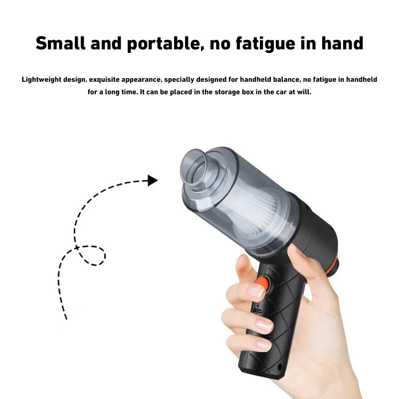 Cordless Handheld Car Vacuum Cleaner 690000Pa 120W 1200mAh Strong Suction Portable