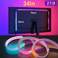 Ambilight RGB LED Monitor Backlight Strip — 24/27/32/34-Inch (61/69/81/86 cm) USB Screen Sync & Music Reactive