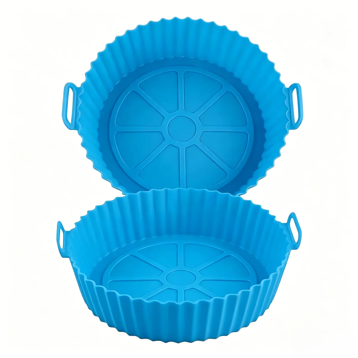 Reusable Silicone Air Fryer Basket & Baking Tray - Nonstick Airfryer Liner for Pizza, Fried Chicken