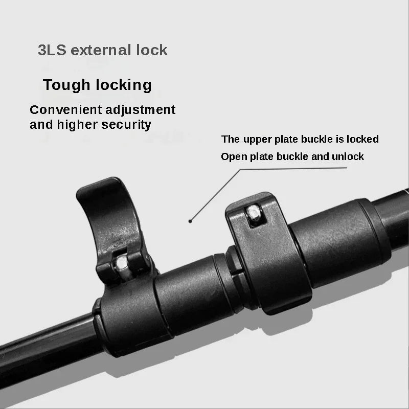2-Pack Telescopic Trekking Poles 62–135 cm (24–53 in) Ultralight Aluminum Hiking Poles with Quick-Lock, Anti-Shock & Carbon Steel Tips