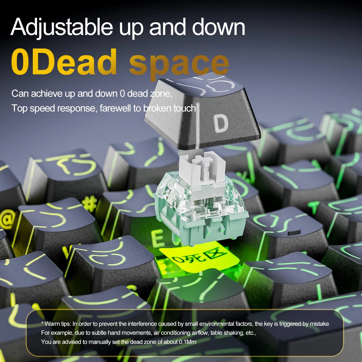 Magnetic 68-Key Wired Mechanical Gaming Keyboard – Hot-Swap PBT Keycaps, RGB Backlight, 8000Hz Polling, 0.125ms Response