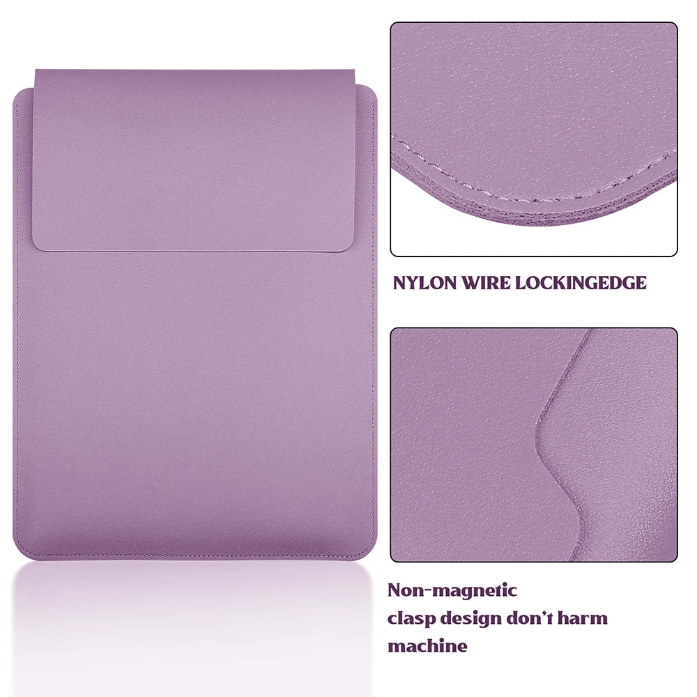 PU Laptop Sleeve 11–16 Inch — Slim Protective Notebook Case