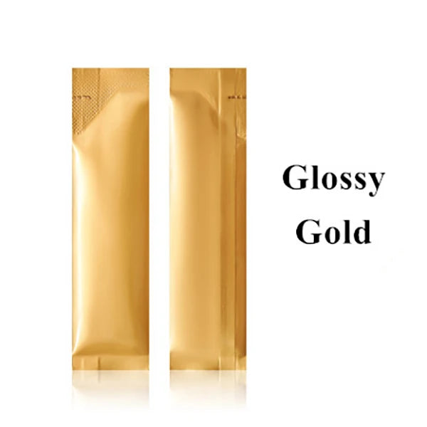 50-Pack Open Top Aluminum Foil Pouches Resealable Food Storage Bags for Coffee Tea Snacks Powder