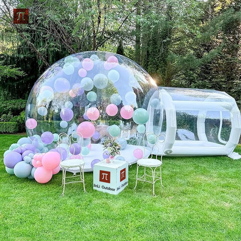 Inflatable Bubble Dome Play Tent for Kids - Transparent PVC Outdoor Bubble House with Blower, 10ft (3m) or 13ft (4m) for Parties & Trampoline Play