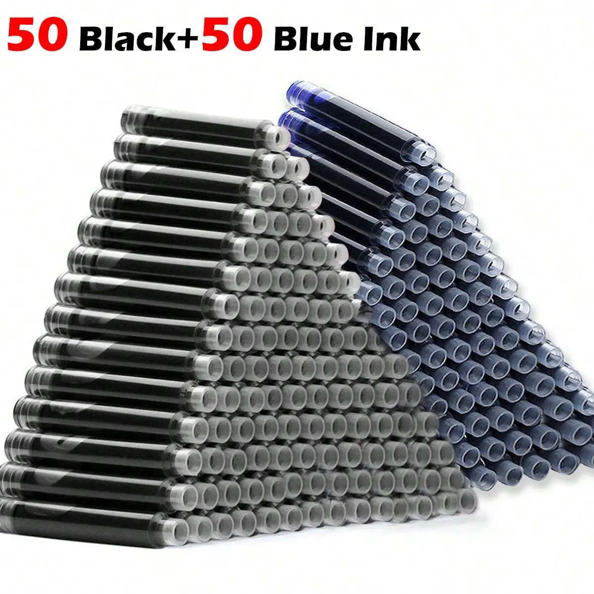 Retro Metal Fountain Pen Set (1–100 pcs) with Replaceable Ink, Elegant Writing Gift for Office & School