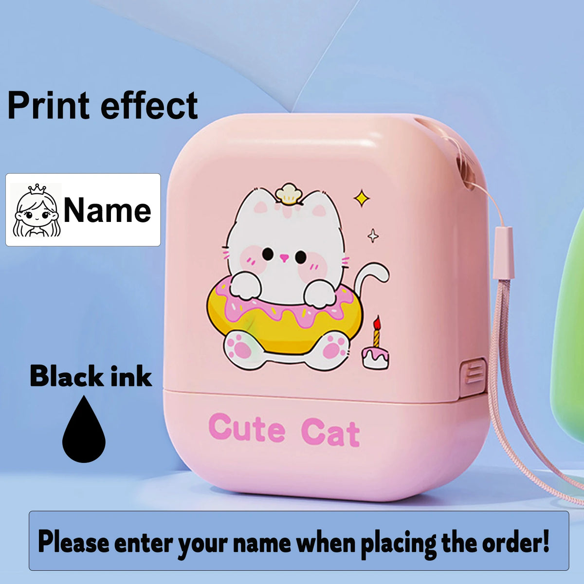 Personalized Waterproof Name Stamp for Kids – Self-Inking Clothing & School Bag Labels