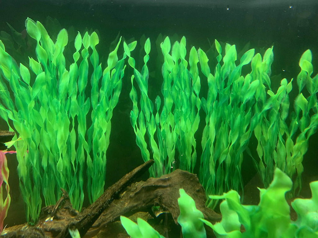 5/10-Pack Artificial Aquarium Plants - Plastic Seaweed Fish Tank Decorations, Assorted Heights 4.7-13.8 in (12-35 cm)