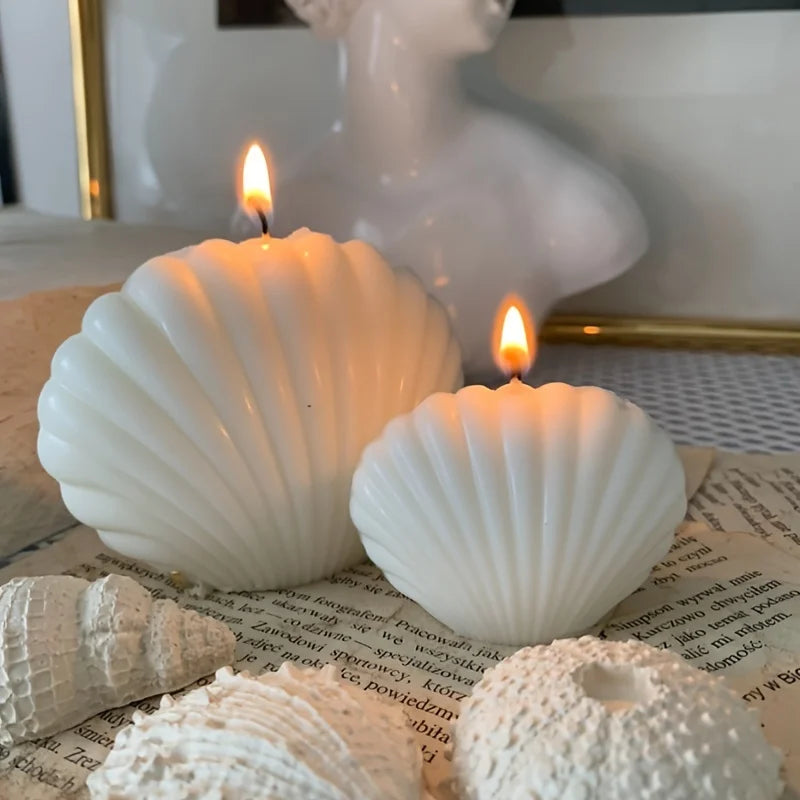 3D Shell Silicone Candle Mold 1‑Pack for DIY Scented Candles, Wax & Clay Crafts