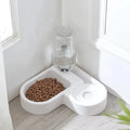 Automatic Dual-Use Pet Bowl for Cats & Dogs — Water Dispenser & Food Basin, 22 x 22 x 16 cm (8.7 x 8.7 x 6.3 in)