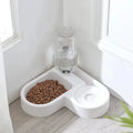Automatic Moisture-Proof Love Pet Bowl - Dual-Use Water & Food Feeder for Cats and Dogs, 22 x 22 x 16 cm (8.7 x 8.7 x 6.3 in)
