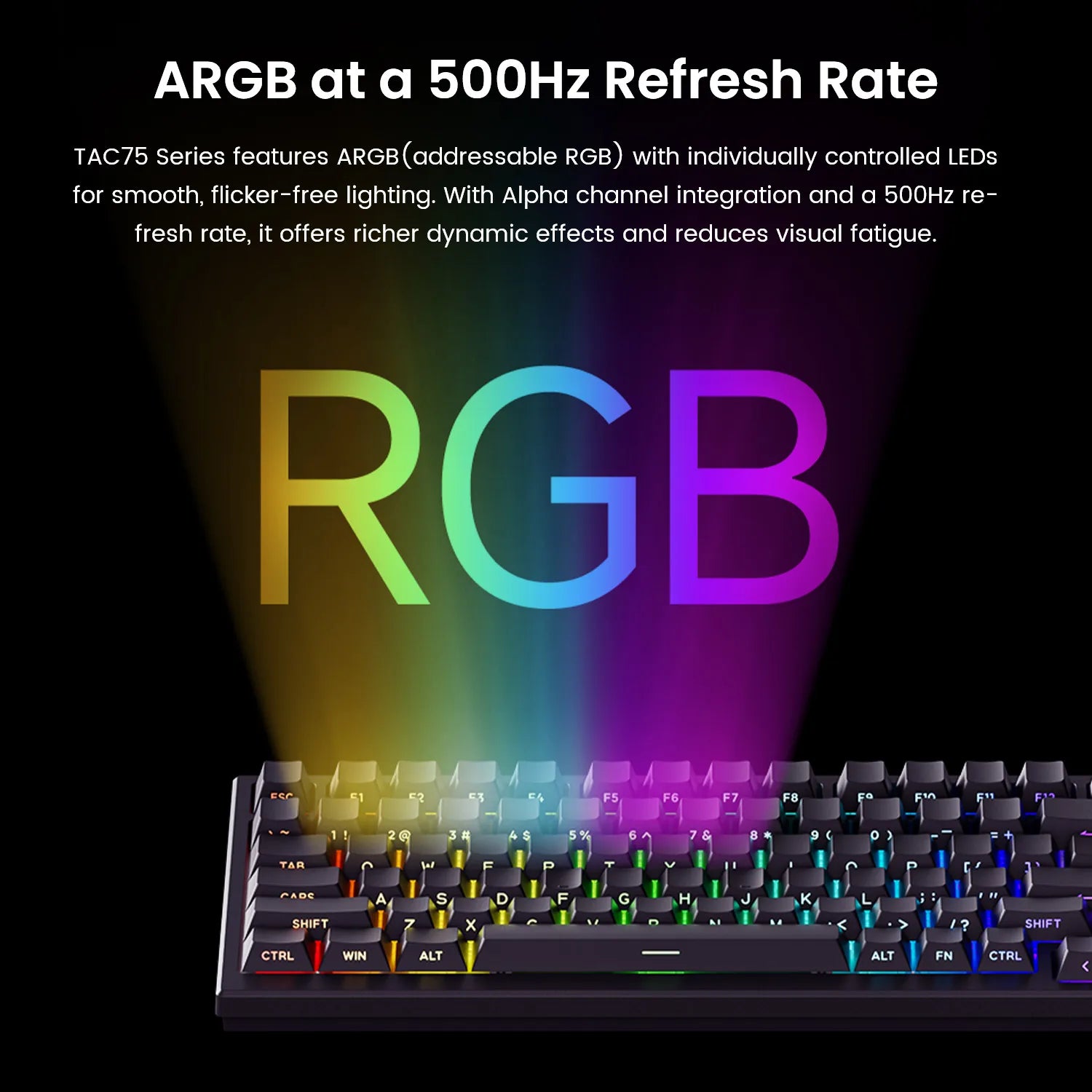 75% Magnetic-Switch Mechanical Gaming Keyboard, 83-Key Hot-Swap Wired - 8K Polling, 0.005mm Rapid Trigger, ARGB