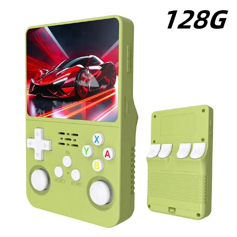 Retro Handheld Game Console 3.5-inch (8.9 cm) IPS — 15,000+ Games, 64/128GB Storage, Linux Pocket Player, 3000mAh Battery