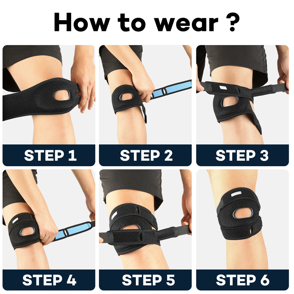 Patella Knee Strap for Running & Fitness - Meniscus Support Knee Protector