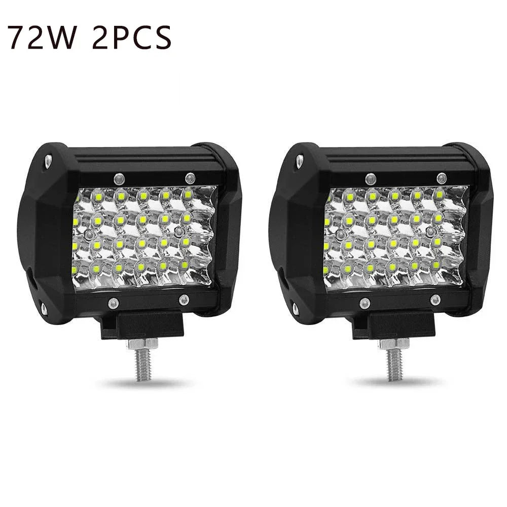 4in (102mm) & 7in (178mm) LED Work Light Bar 12-24V Combo Spot Flood Fog Lamp for 4x4 Truck ATV UTV Off-Road