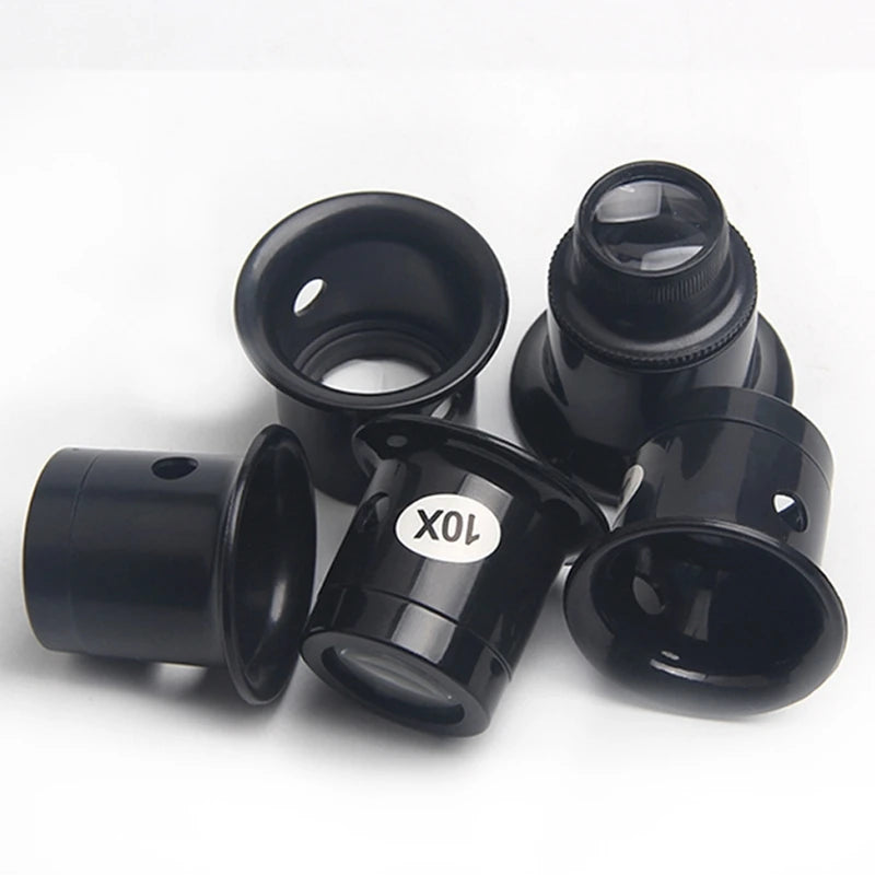 Watchmaker Jeweler Loupe Magnifier - Handheld Optical Glass Loupe 3X 5X 10X 15X 20X