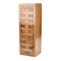 Wood Tumbling Tower Game 48/54-Block Wooden Stacking Game for Family, Parties & Outdoor Play
