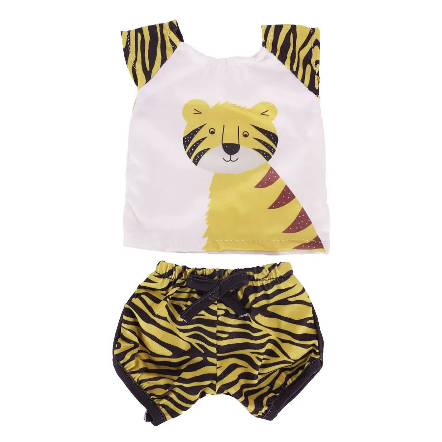 Cute Printed T-Shirt Top for 18-Inch (45.7 cm) & 43 cm Dolls, Short Doll Tee