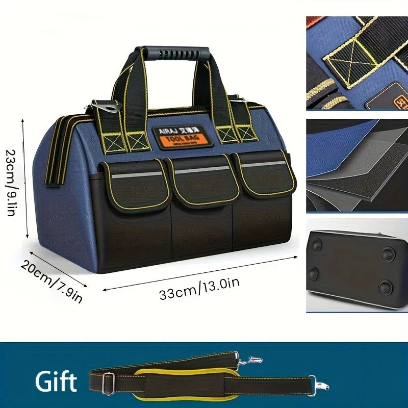 Multifunctional Electrician Tool Bag – Waterproof 1680D Oxford, High-Capacity (13–18 in / 31–42 cm)