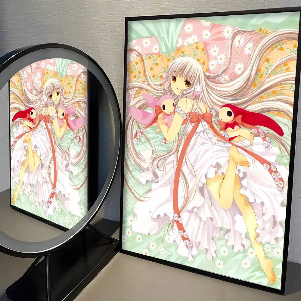 Kawaii Anime Girl Poster – High-Quality Cute Manga Wall Art Print for Bedroom, Living Room & Bar