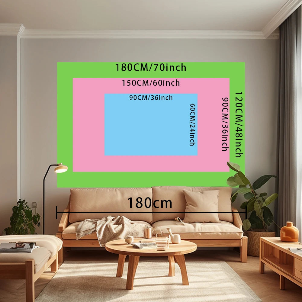 Acid Wash Polyester Tapestry with 4 Grommets - Colorful Tie-Dye Wall Hanging, Concert Banner & Table Cover
