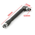 L-Type L-Shaped 1/4-Inch (6.35mm) Hex Screwdriver Handle — 90° Double-Ended Bit Holder