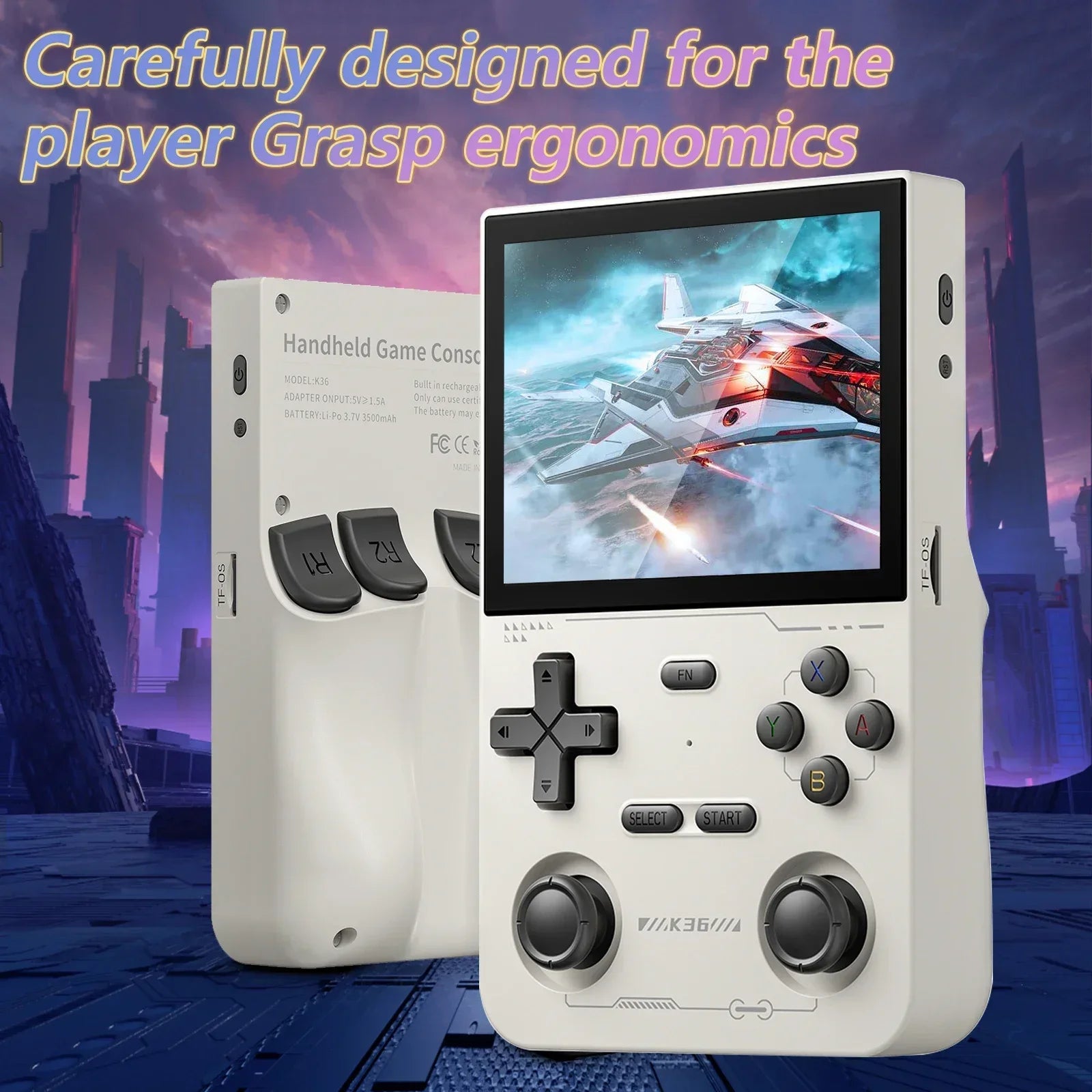 Open-Source Retro Handheld Game Console — 3.5-inch (8.9 cm) IPS, 16,000+ Games Emulator (PS1 PSP N64 Dreamcast)