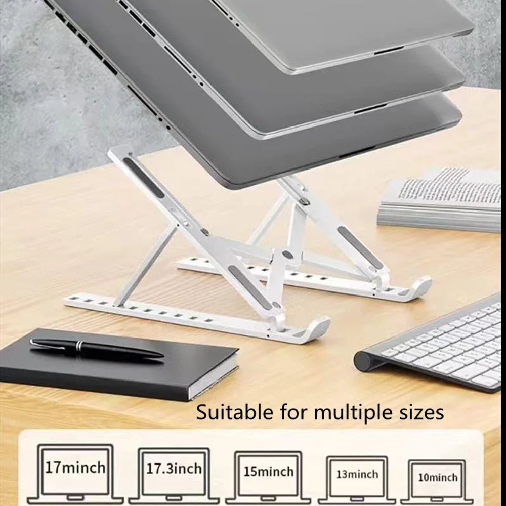 Foldable Adjustable Ergonomic Laptop & Tablet Stand Portable Cooling Notebook Holder
