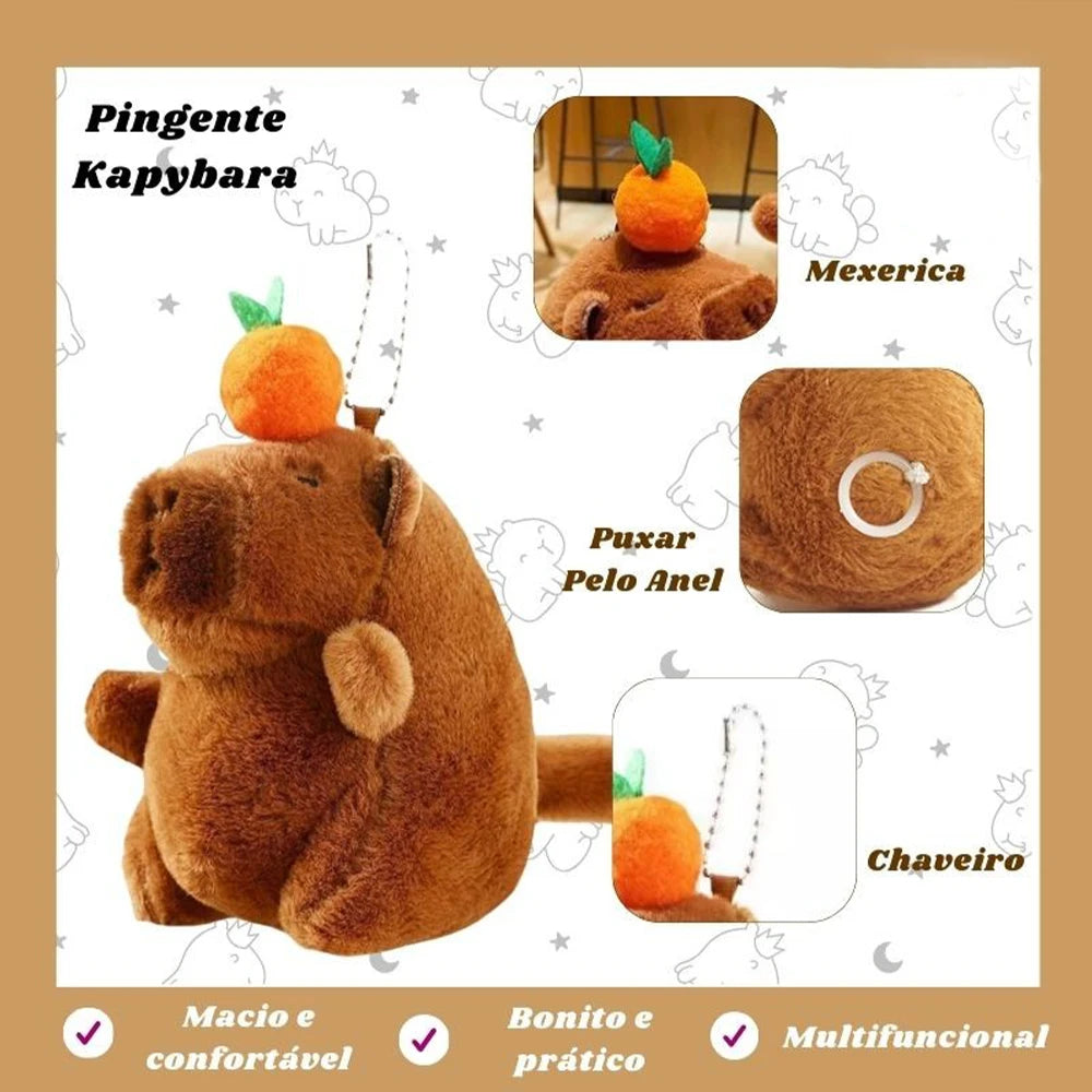 Interactive Capybara Plush Toy - Bubble-Blowing Stress Relief Stuffed Animal Gift for Adults & Couples