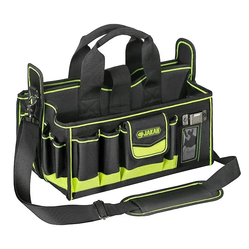 40-Pocket Tool Tote Organizer Bag for Electricians & HVAC Technicians – Heavy-Duty Tool Caddy