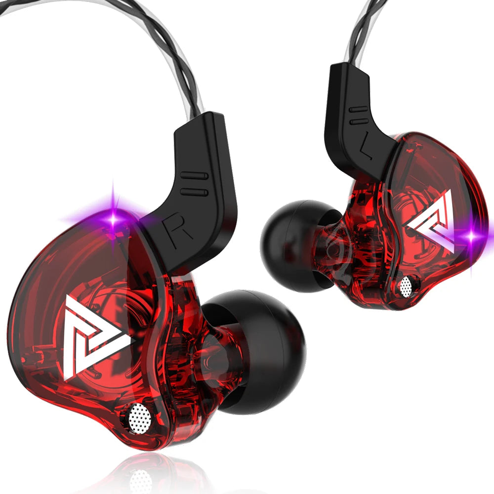 Wired In-Ear Headphones — Dual 8mm Drivers 3.5mm Stereo HiFi Earbuds with Mic for Sports