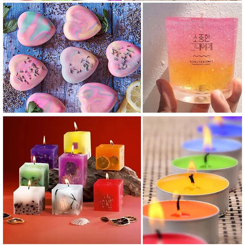 20-Color Liquid Candle Dye Set for DIY Candles, Soap & Resin Crafts