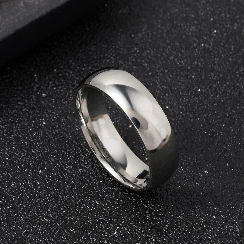 2mm (0.08 in) Rose Gold Stainless Steel Thin Band - Minimal Stackable Women's Wedding Ring Gift