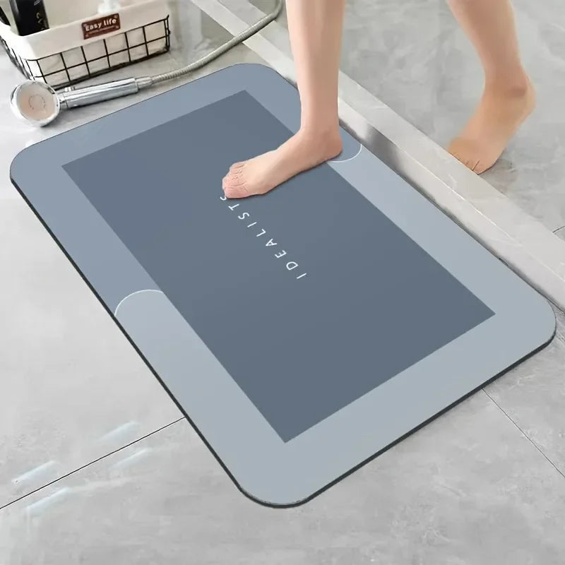 Diatomaceous Earth Bath Mat – Super Absorbent Non-Slip Quick-Dry Floor Mat (40×60 cm / 50×80 cm)