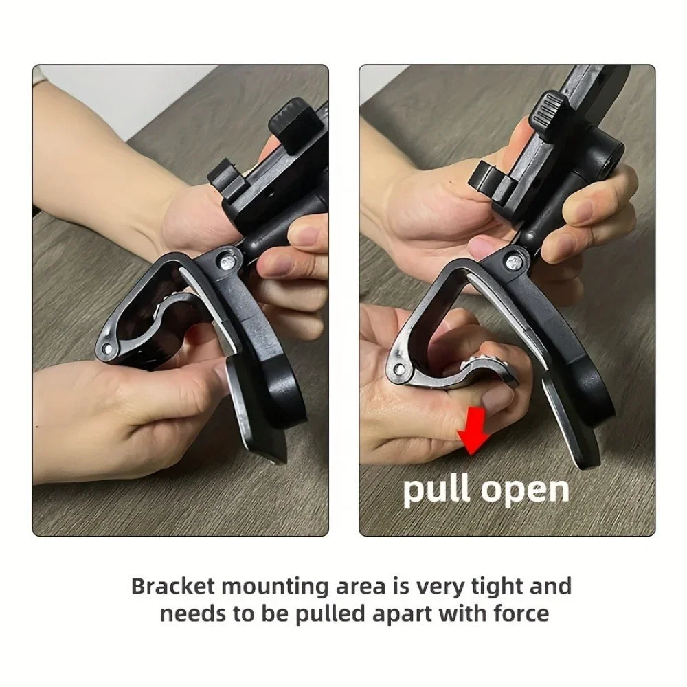 360° Rotating Universal Car Phone Mount – Dashboard & Rearview Clip Holder for 3–7 inch (7.6–17.8 cm) Smartphones