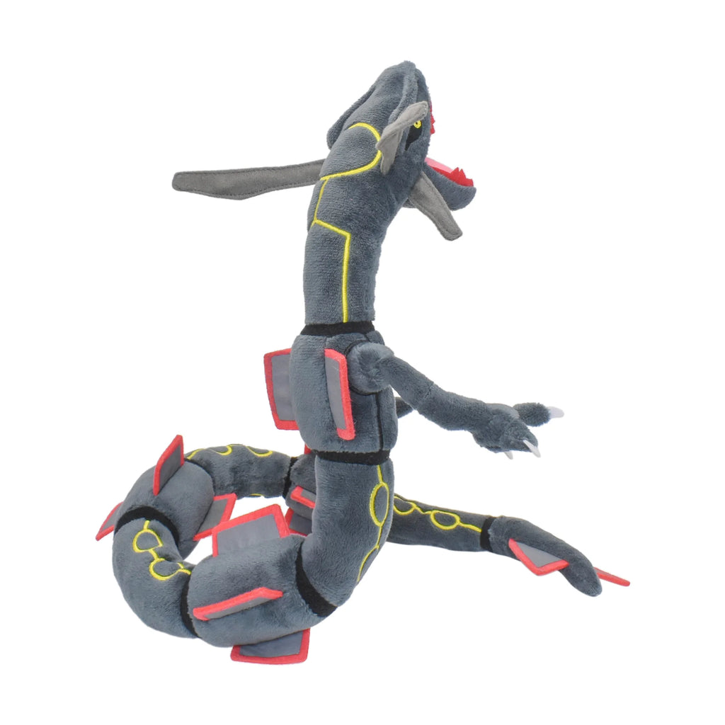 Shiny Rayquaza Plush Toy - Soft Black 12 in (30 cm) Stuffed Collectible Plushie Gift