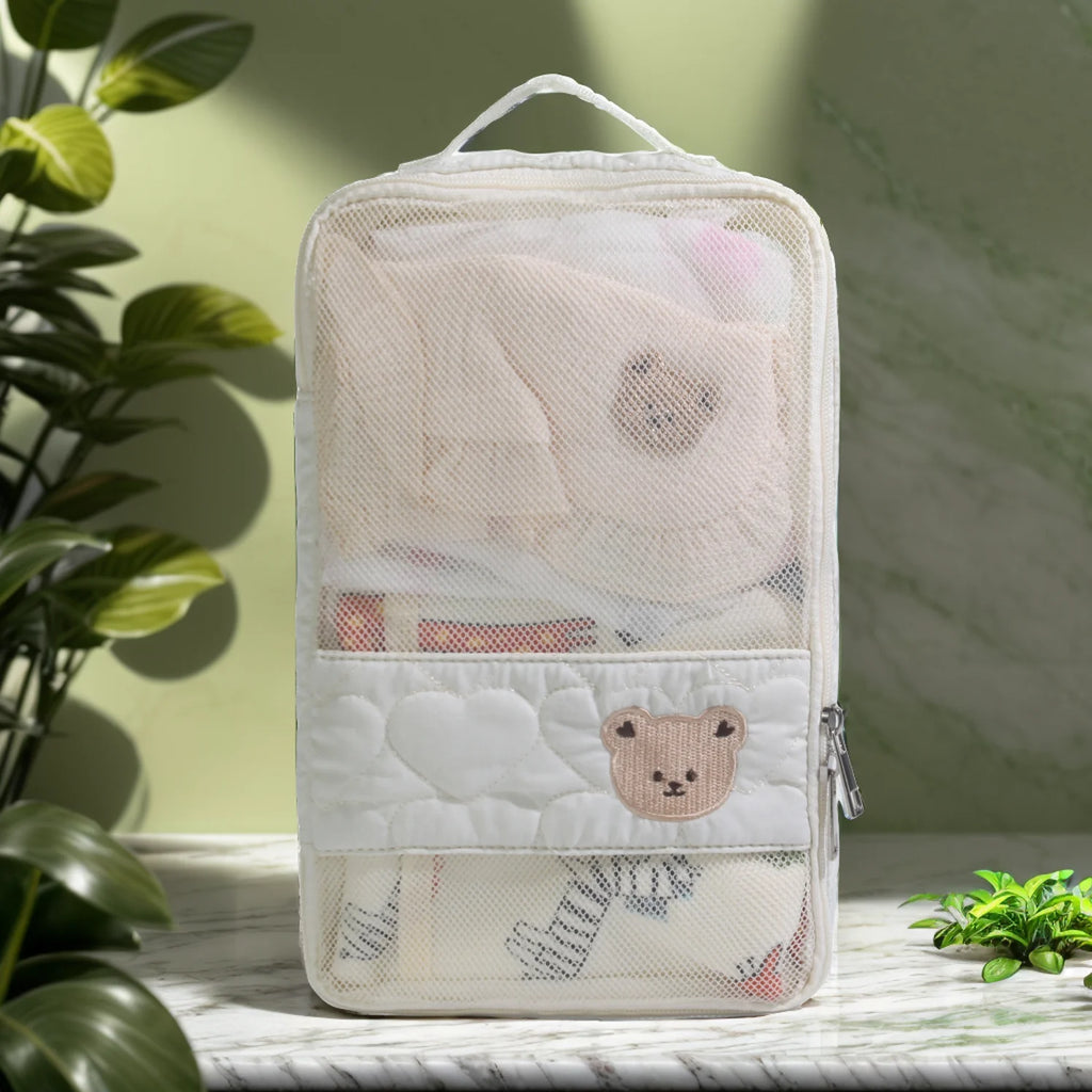 Waterproof Travel Diaper Bag for Mom - Portable Baby Clothes & Toiletries Organizer