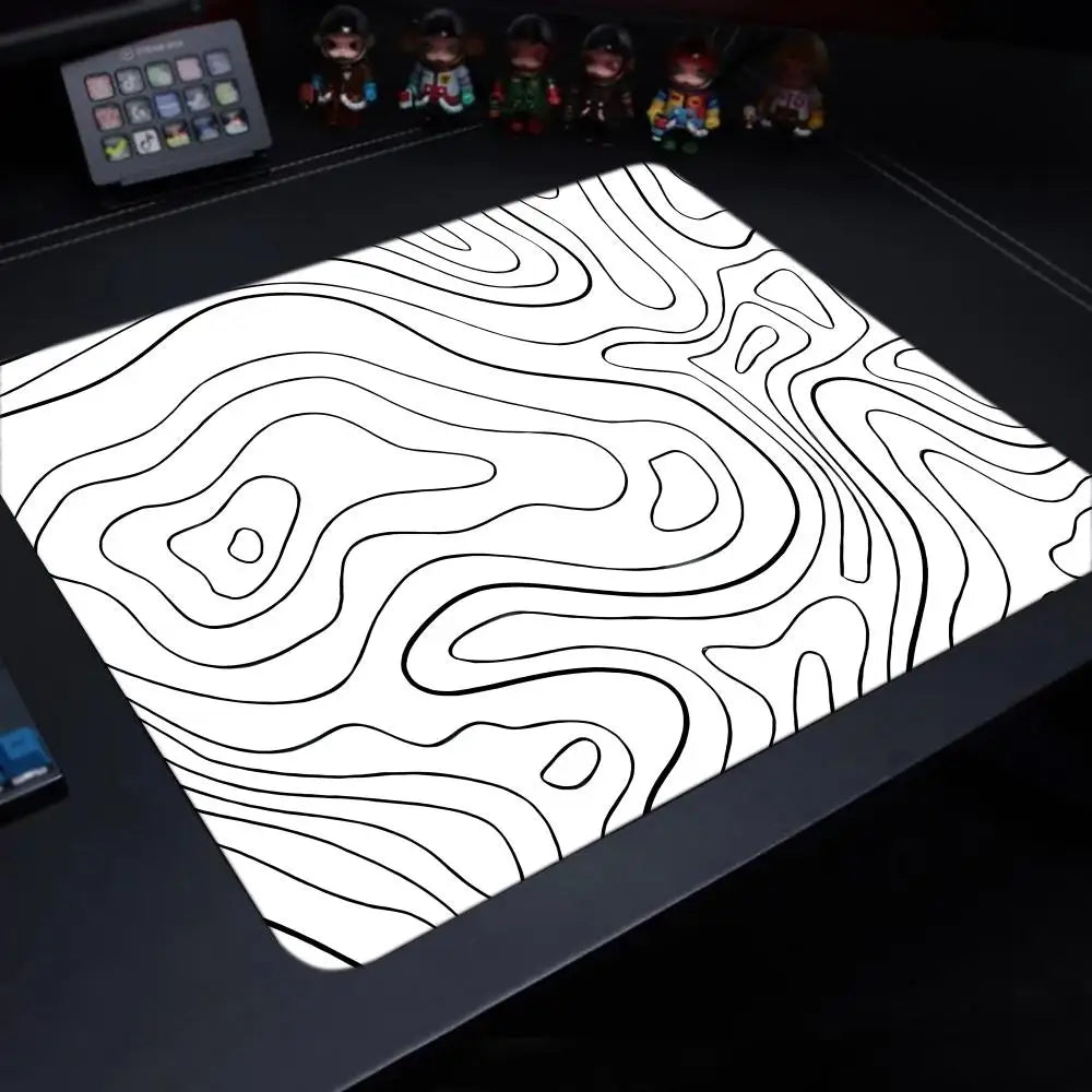 Fluid Mouse Pad – Anti-Slip Rubber Gaming & Office Desk Pad, Multiple Sizes (Small to XL), Smooth Cloth Surface