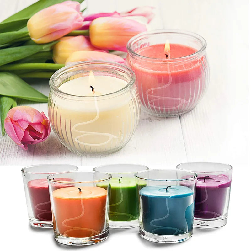 100-Pack Pre-Waxed Pure Cotton Candle Wicks 9/15/20 cm (3.5/5.9/7.9 in) Smokeless DIY Candle Making