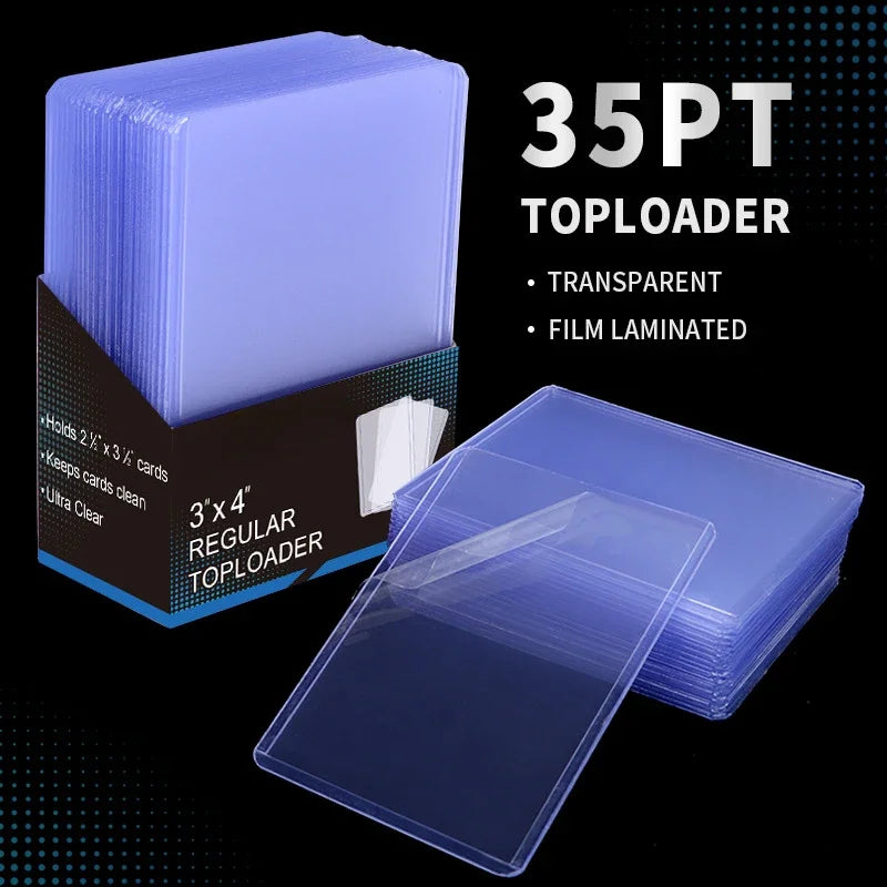 25-Pack 3 x 4 in (76 x 102 mm) 35PT Toploader Card Sleeves - Rigid Hard Card Protectors for MTG TCG Pokémon Trading Cards