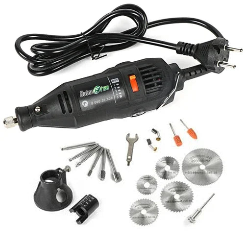 130W Electric Rotary Tool Kit - Mini Drill Engraver Polisher with Variable Speed & Flexible Shaft