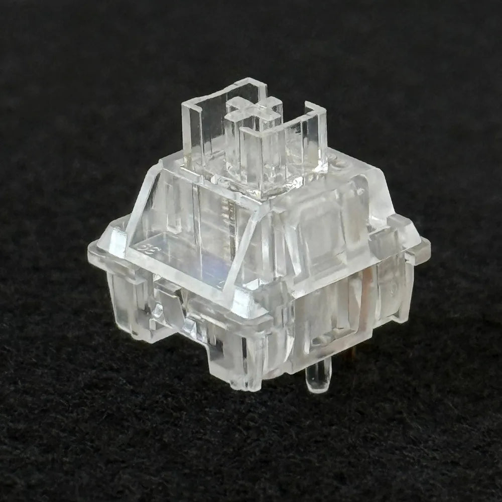 Ice Snow Silent 5-Pin Transparent Linear Mechanical Keyboard Switches - Hot-Swap Compatible