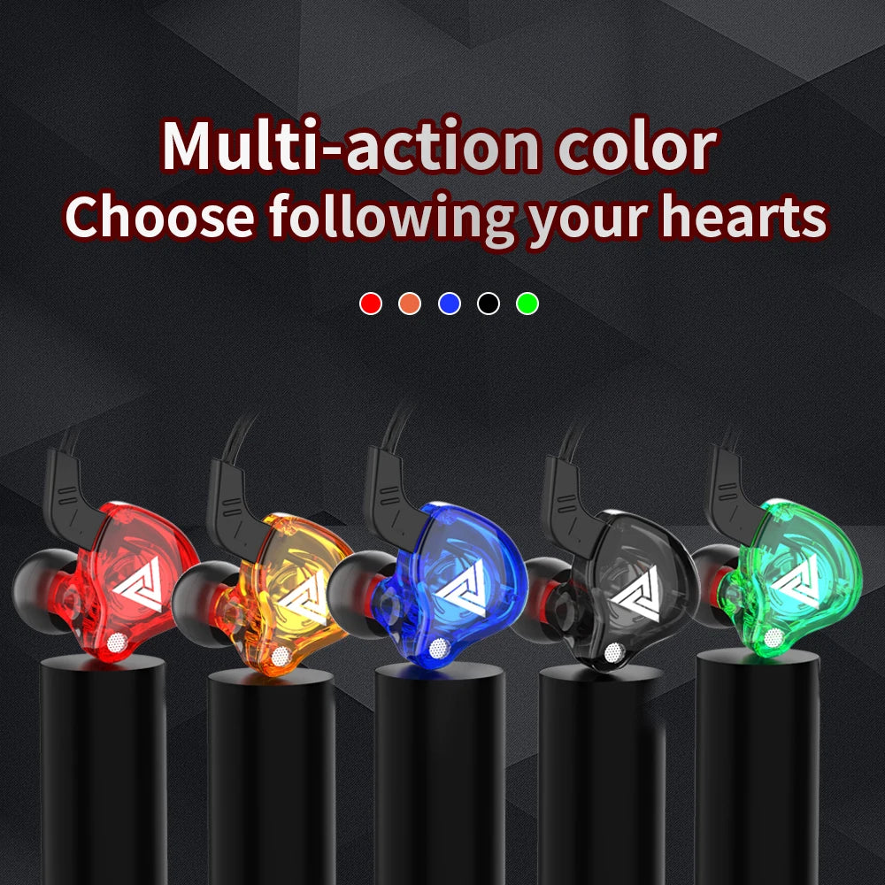 Wired In-Ear Headphones — Dual 8mm Drivers 3.5mm Stereo HiFi Earbuds with Mic for Sports