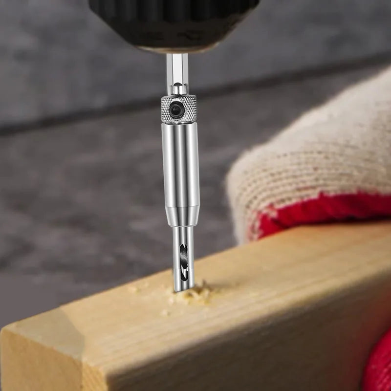 HSS Self-Centering Hinge Drill Bit for Door & Cabinet 1pc 5/64–1/4 in (2.0–6.3 mm) Wood Reaming & Countersink Tool