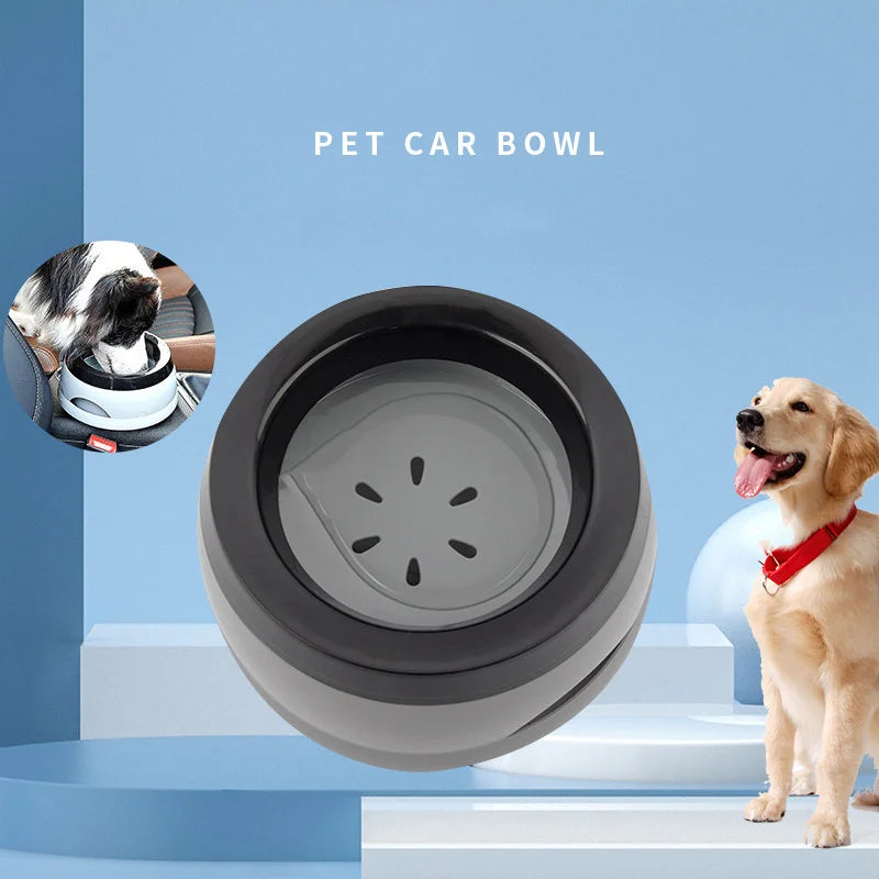 No-Spill Floating Pet Bowl 750ml (25.4 fl oz) - Portable Plastic Dog & Cat Water Feeder