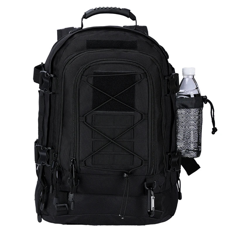 Expandable 40-65L Tactical Backpack – Military Molle Hiking & Camping Rucksack, Water-Resistant Travel Pack
