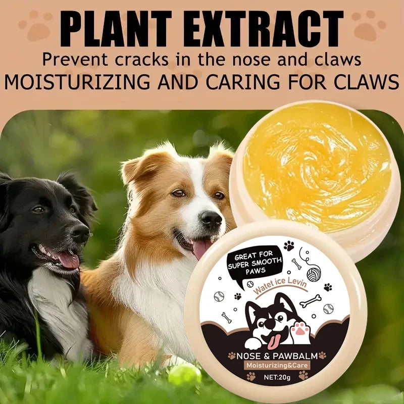 20g (0.7 oz) Dog Nose & Paw Balm, Paw Protector Moisturizing Gel for Dogs & Cats, Crack Repair