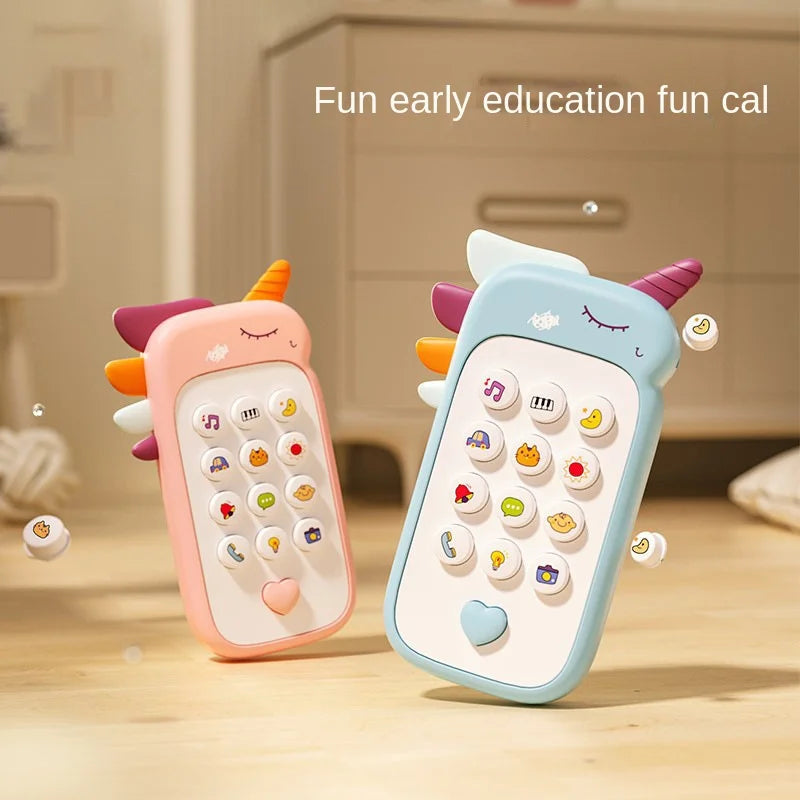 Baby Toy Phone with Music and Teether – Interactive Pretend Play Phone for Infants & Toddlers