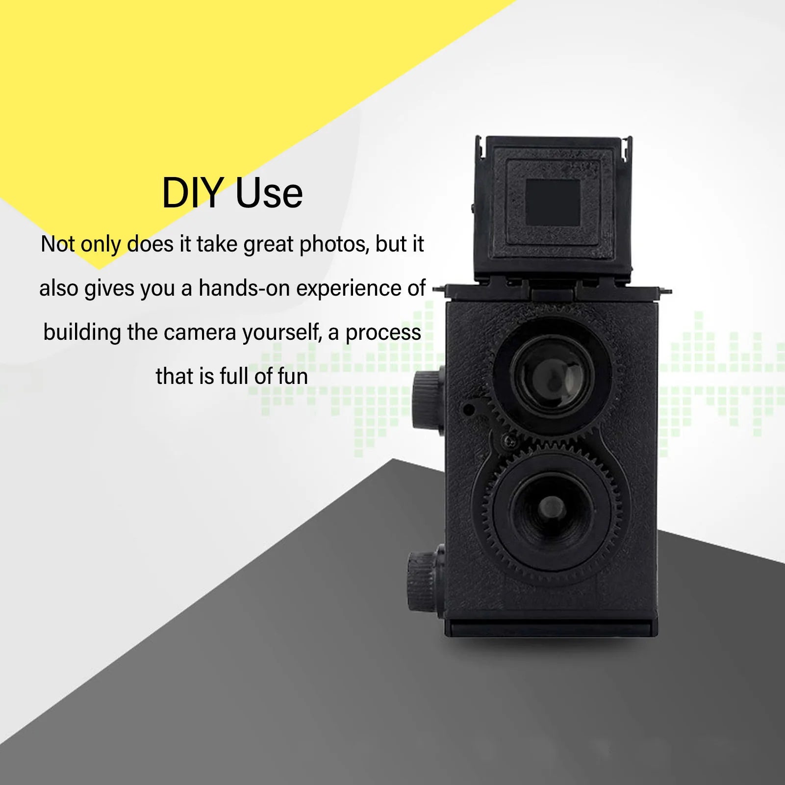 35mm Dual-Lens TLR Film Camera – DIY Retro Twin-Lens Reflex for 135 Film