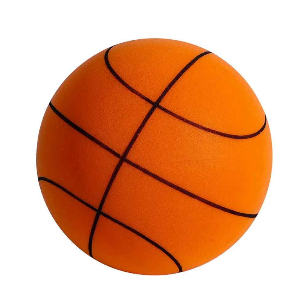 Silent Foam Basketball for Kids — Squeezable Indoor Bounce Ball