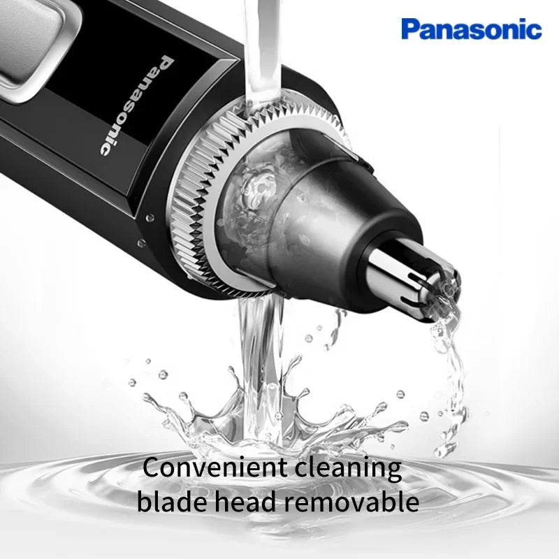 Electric Nose & Ear Hair Trimmer — Battery Powered Full-Body Washable Unisex Nasal Grooming Tool